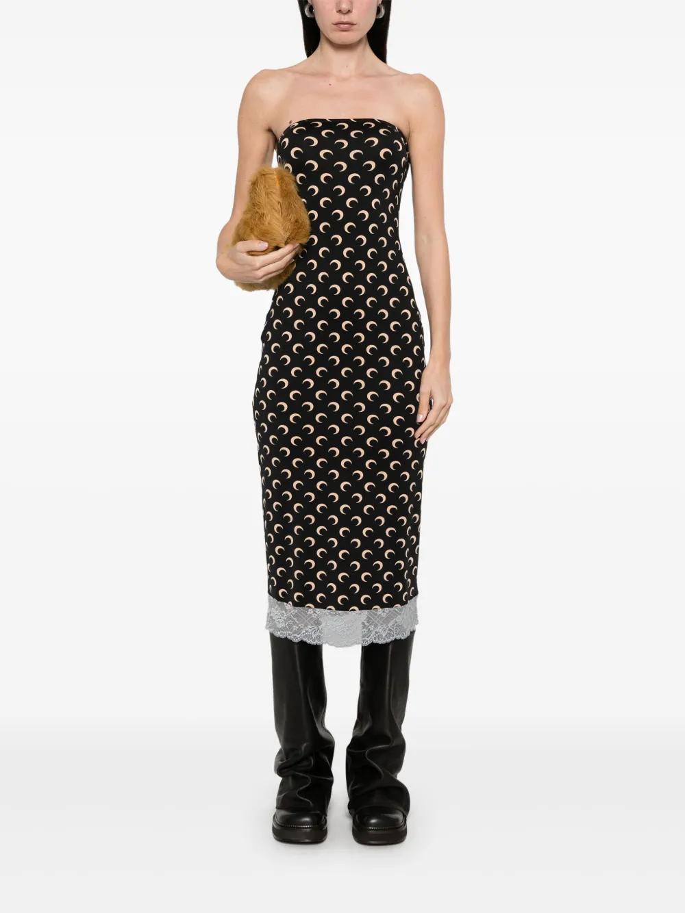Crescent Moon jersey midi dress Product Image