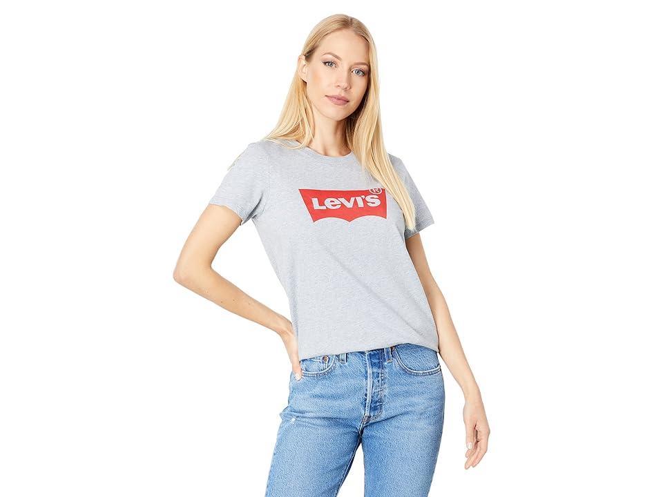 Women's Levi's® Logo Perfect Tee, Size: XS, Housemark Smokestack Product Image
