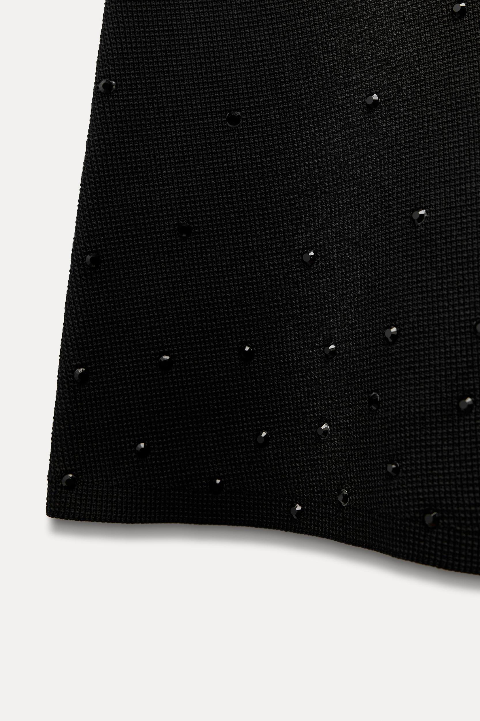 BEADED KNIT MINI DRESS Product Image