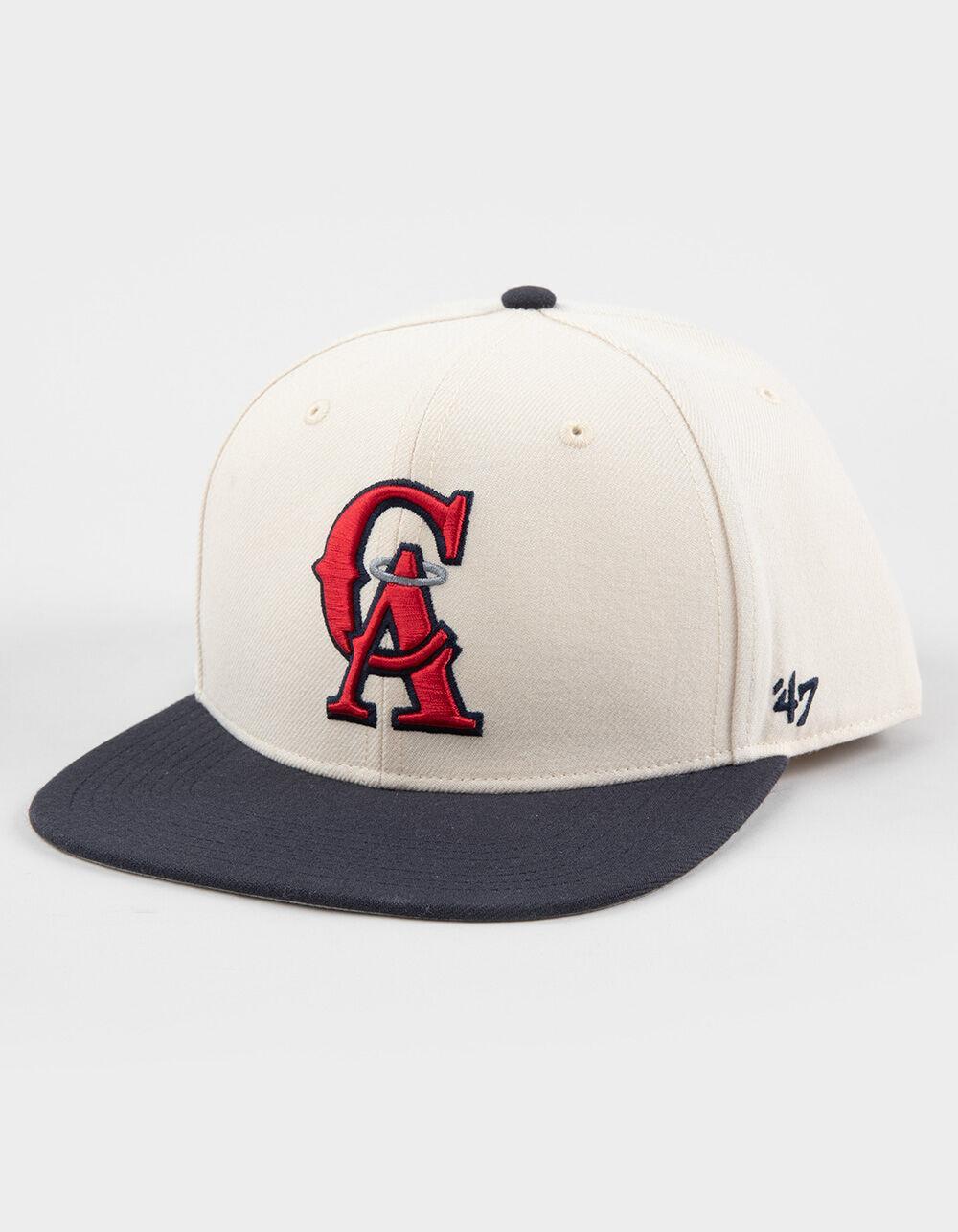 47 BRAND California Angels Two Tone Snapback Hat - WHITE COMBO Product Image