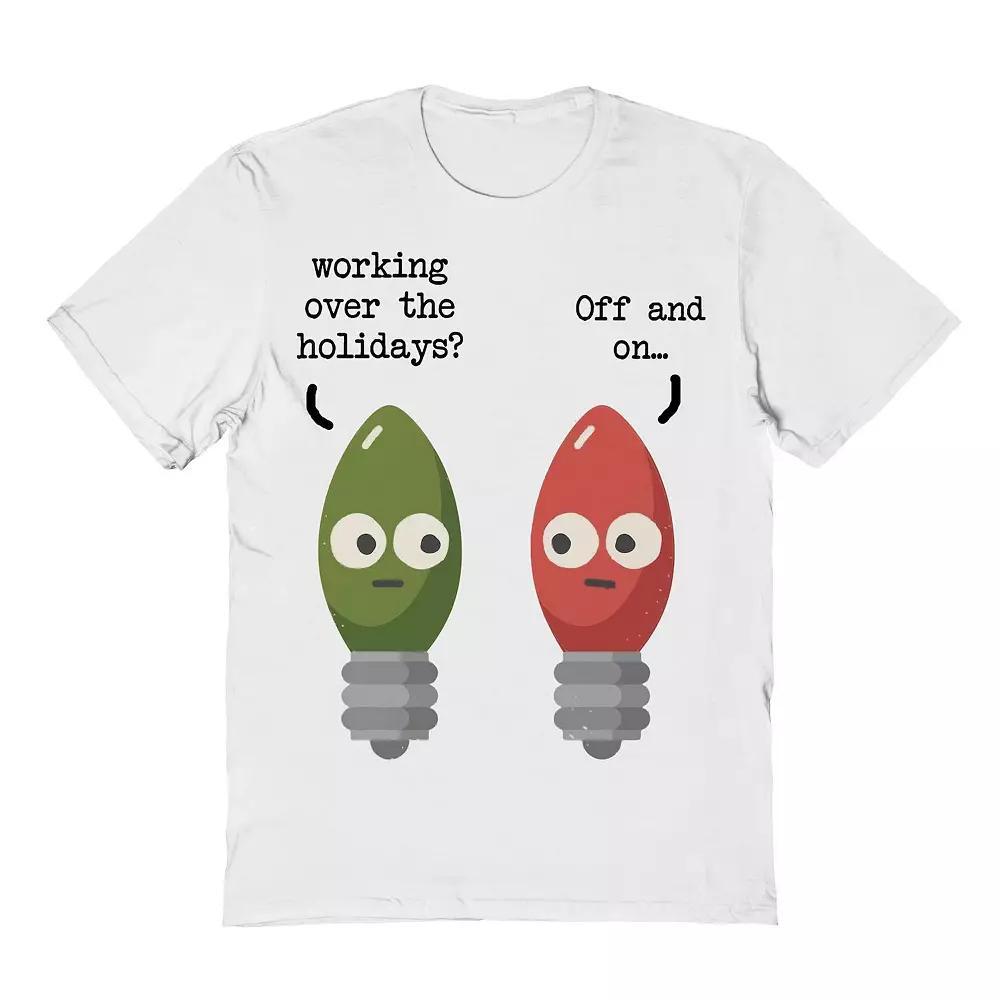 Mens Working Holidays Christmas Graphic Tee Product Image