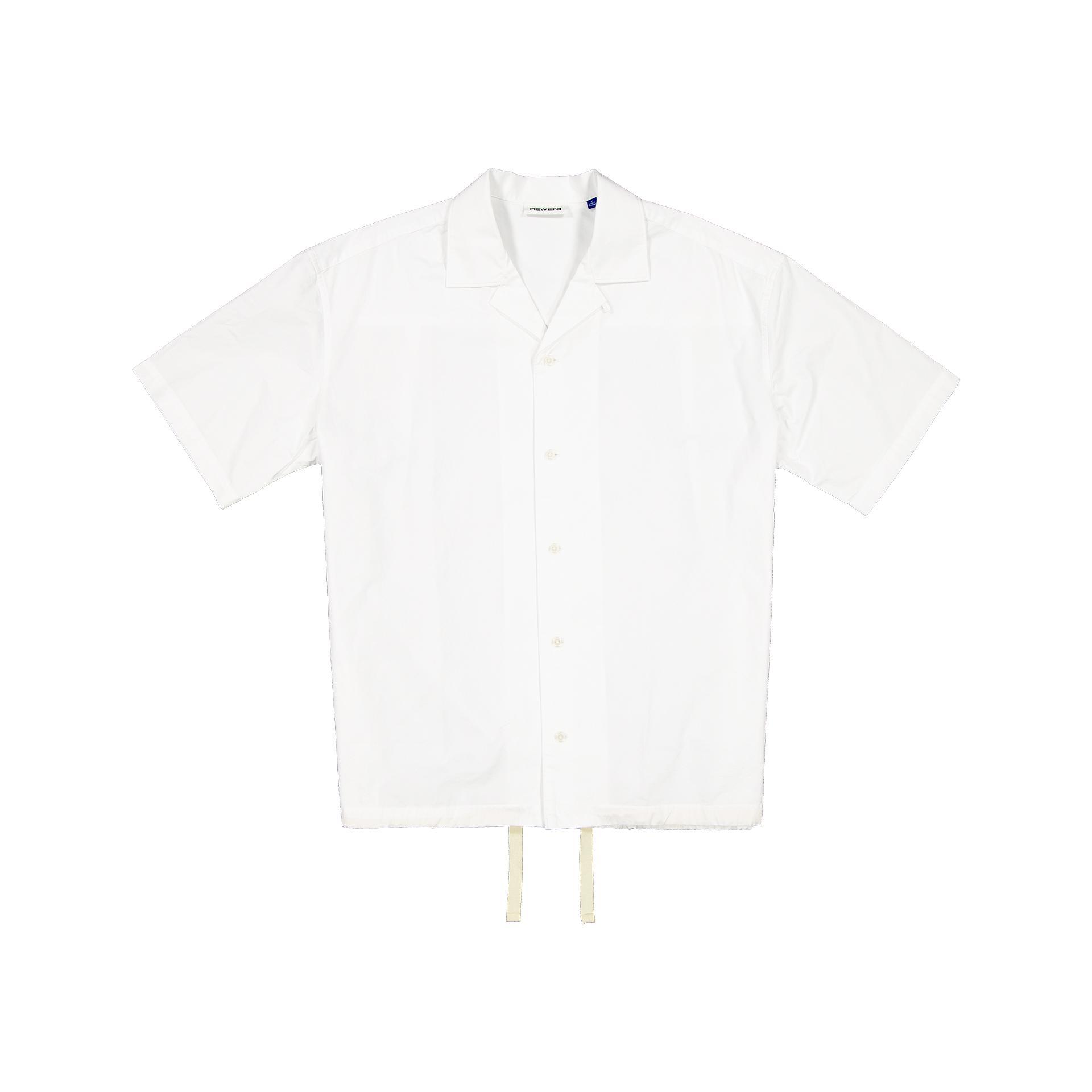 New Era Branded Resort Optic White Open Collared Shirt Male Product Image
