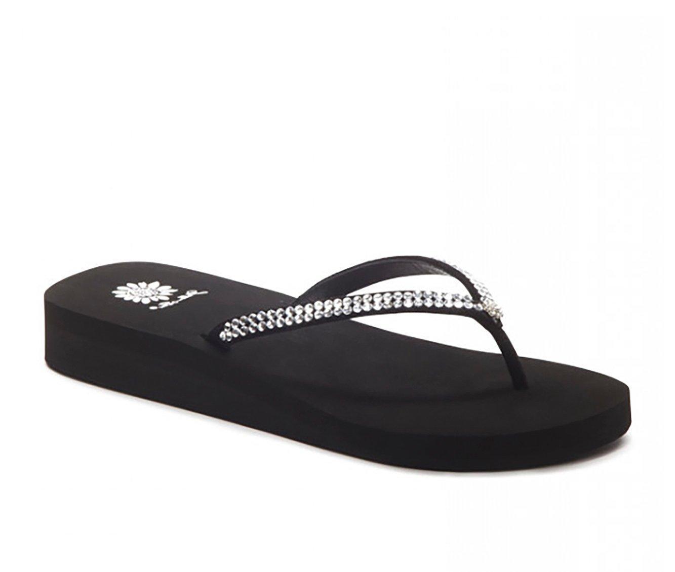 Women's Yellow Box Jello Flip-Flops Product Image