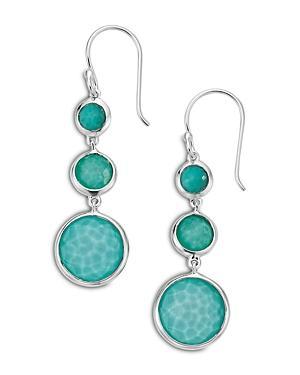 Lollitini 3-Stone Drop Earrings in Sterling Silver Product Image