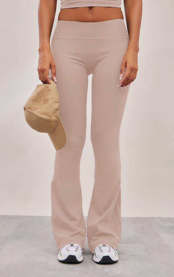 Deep Taupe Sculpt Flare Yoga Pants Product Image