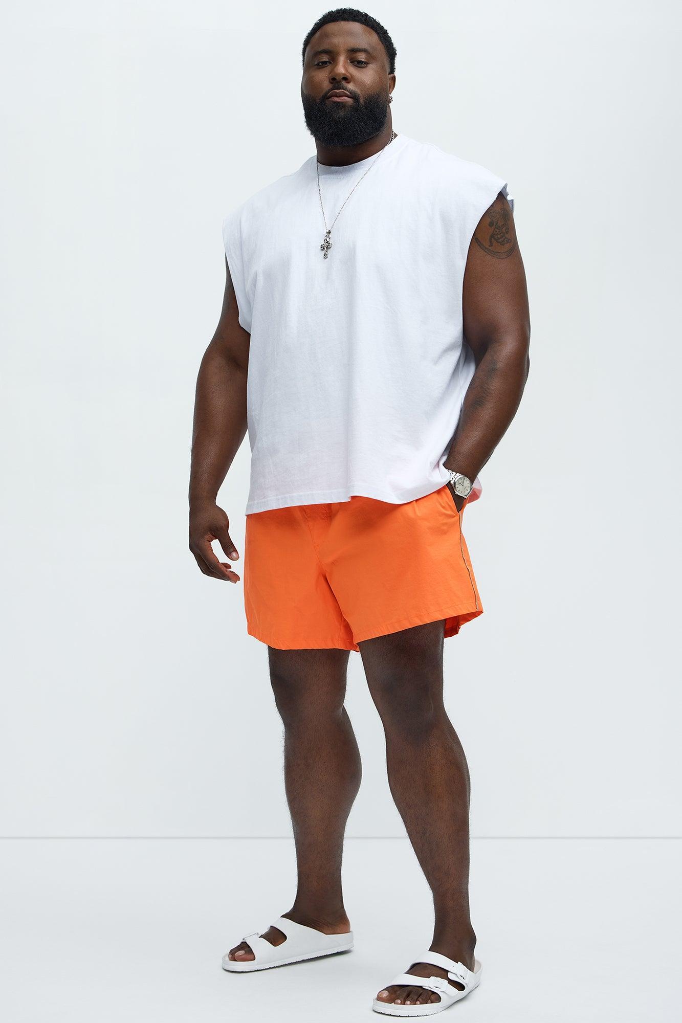 Track Flex Swim Trunk Mid - Orange Product Image