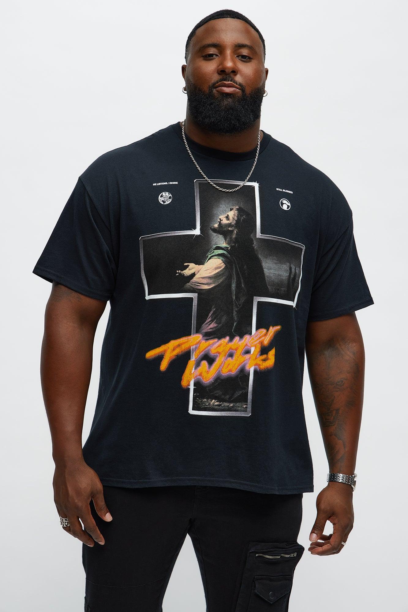 Prayers Works Short Sleeve Tee - Black Male Product Image