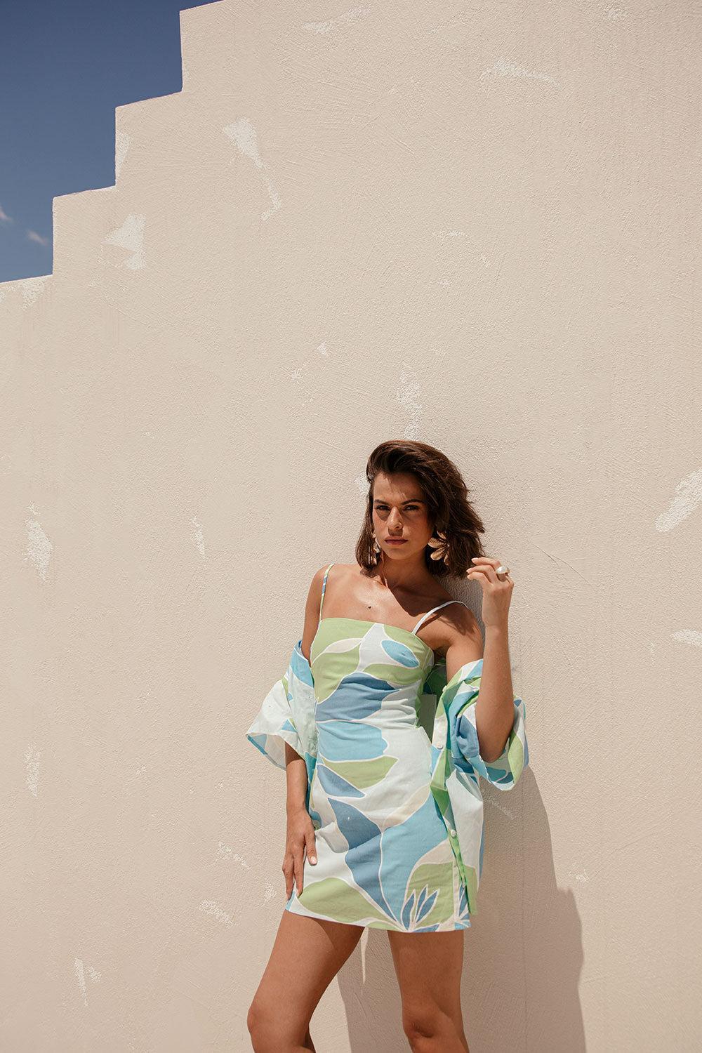 Amira Top - Magnolia Blue Product Image