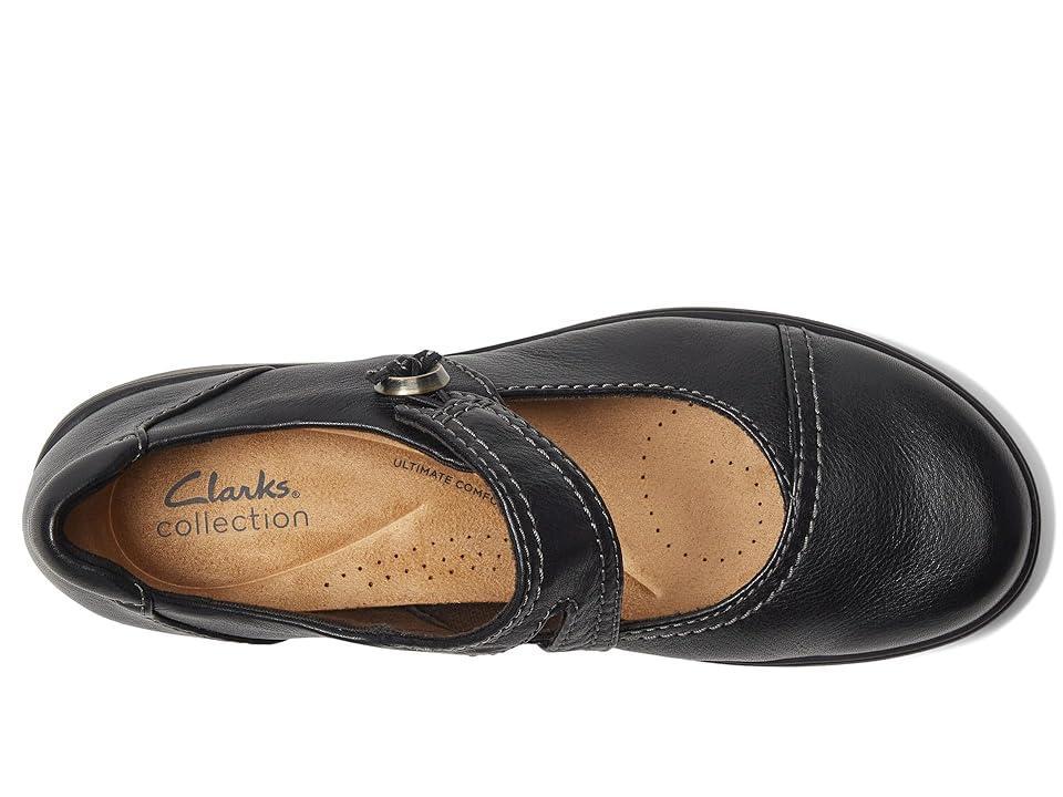 Clarks Carleigh Jane Leather) Women's Flat Shoes Product Image