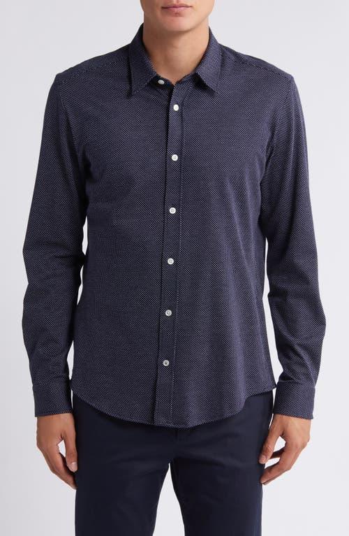 HUGO BOSS Boss Roan Kent Button-up Shirt In Navy Product Image