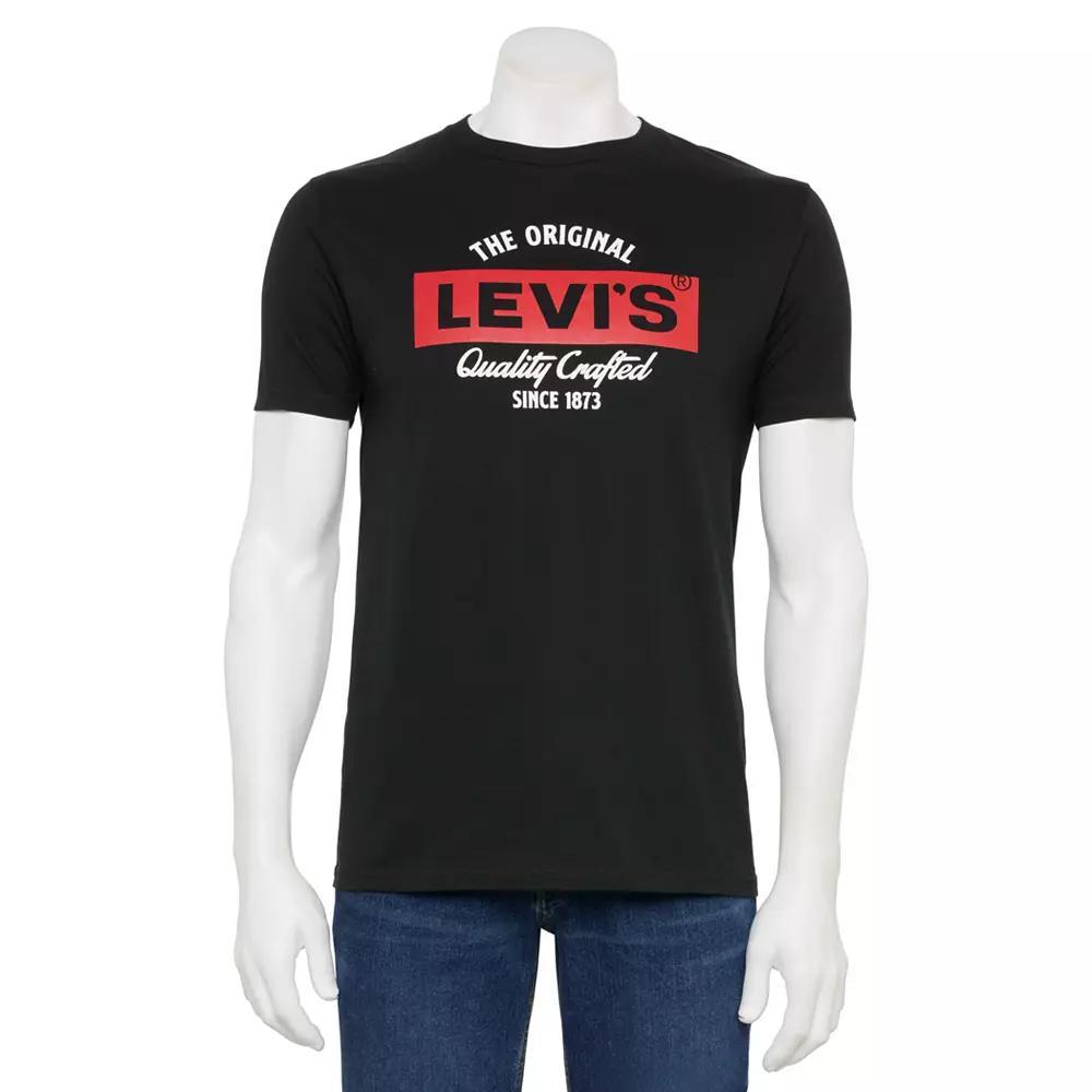 Men's Levi's® Relaxed-Fit Short-Sleeve Graphic Tee, Size: Small, Raven Product Image