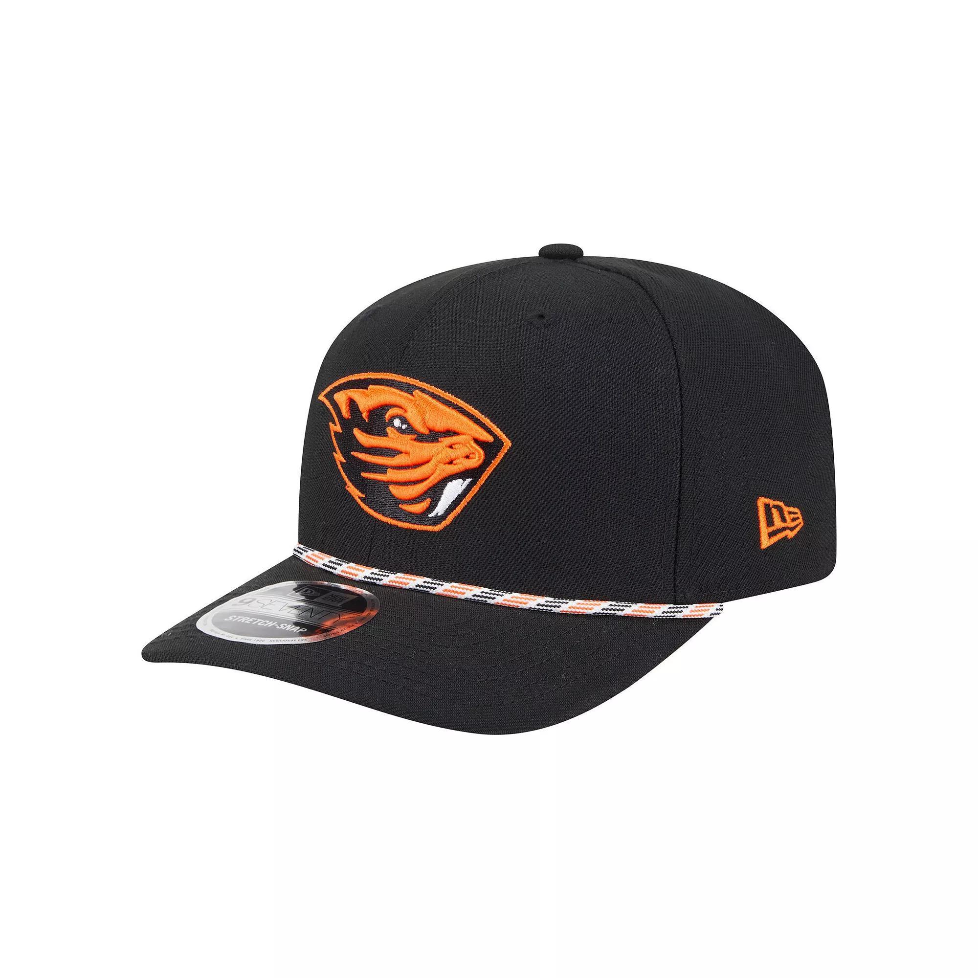 Men's New Era Black Oregon State Beavers Game Day Multi-Rope 9SEVENTY Stretch-Snap Hat Product Image
