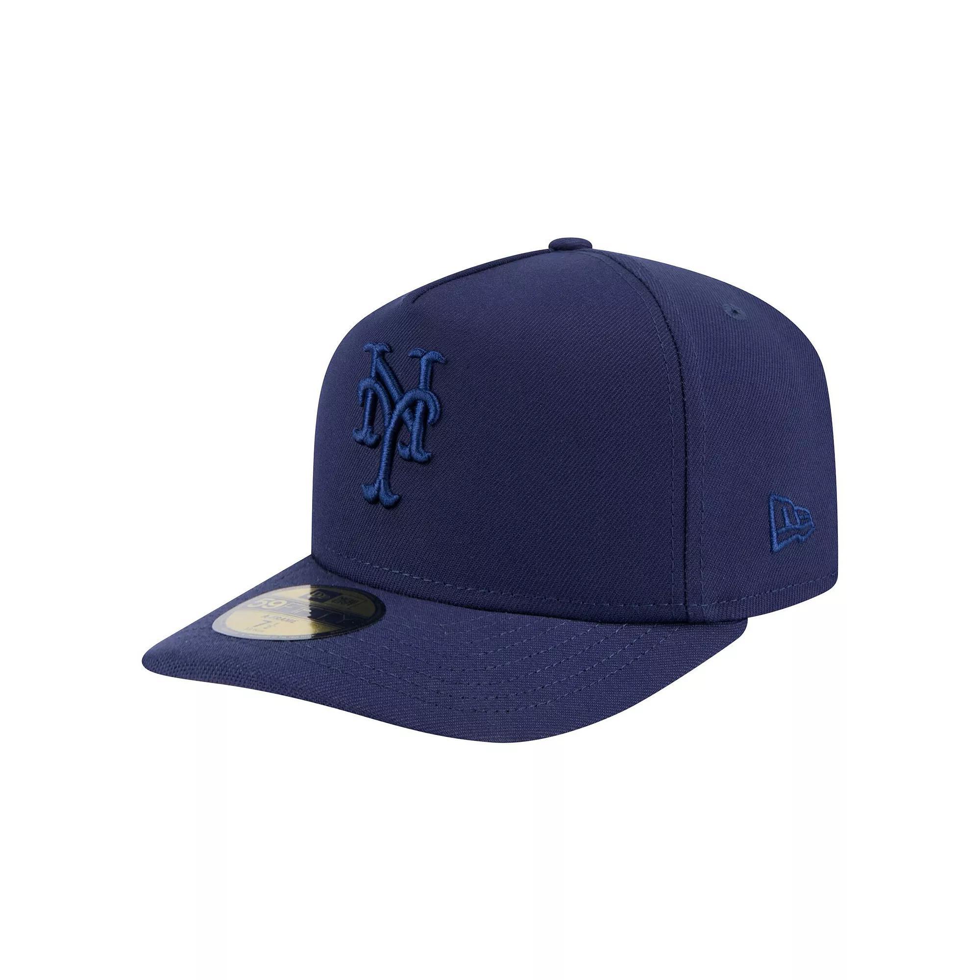 Mens New Era Navy Toronto Blue Jays Color Pack A-Frame 59FIFTY Fitted Hat Jay Blue Product Image