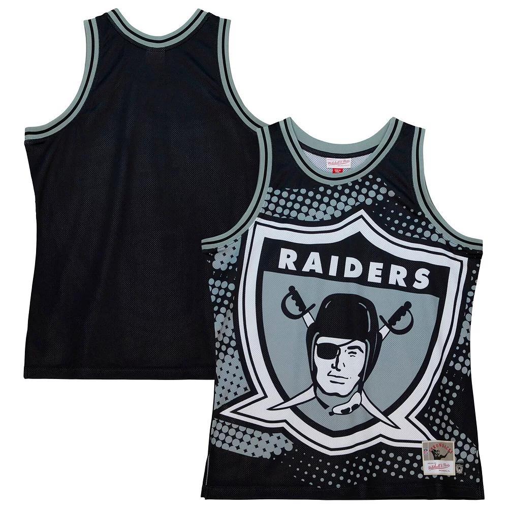 Men's Mitchell & Ness Black Las Vegas Raiders Big Face 7.0 Fashion Tank Top, Size: Medium, Lvr Black Product Image