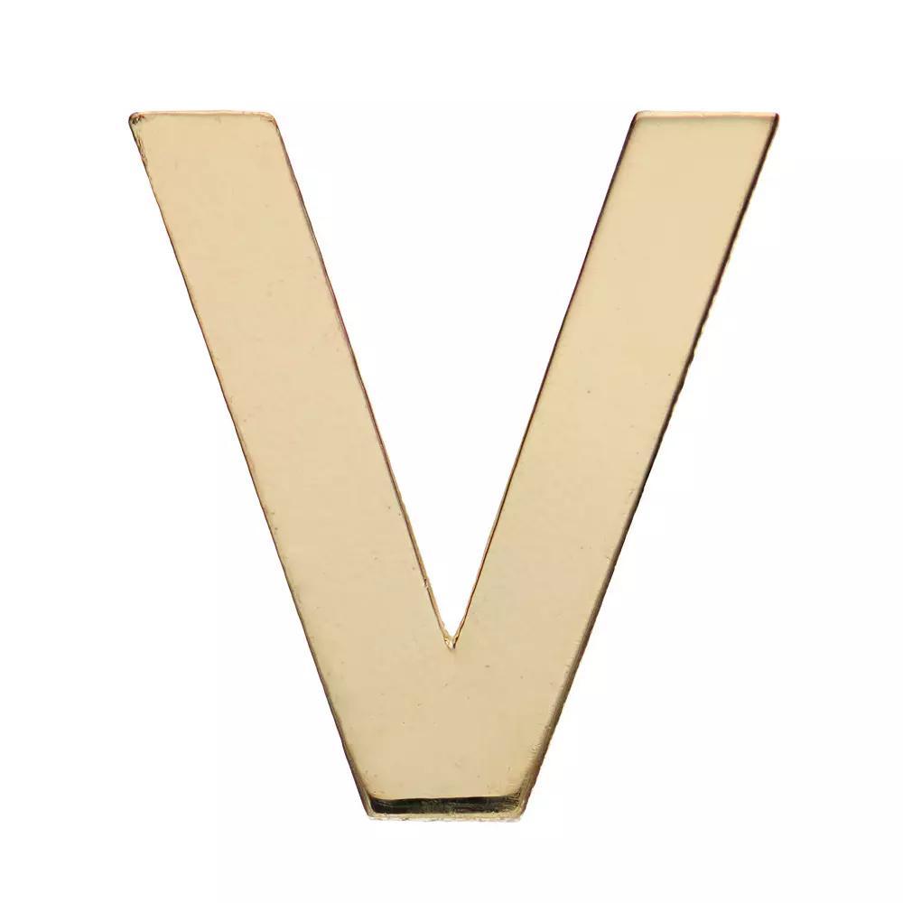 Au Naturale 14k Gold Initial Single Stud Earring, Women's Product Image