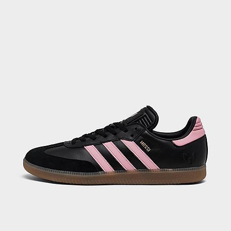 adidas Mens Originals Samba Messi Casual Shoes in Black/Light Pink/Gold Metallic Product Image