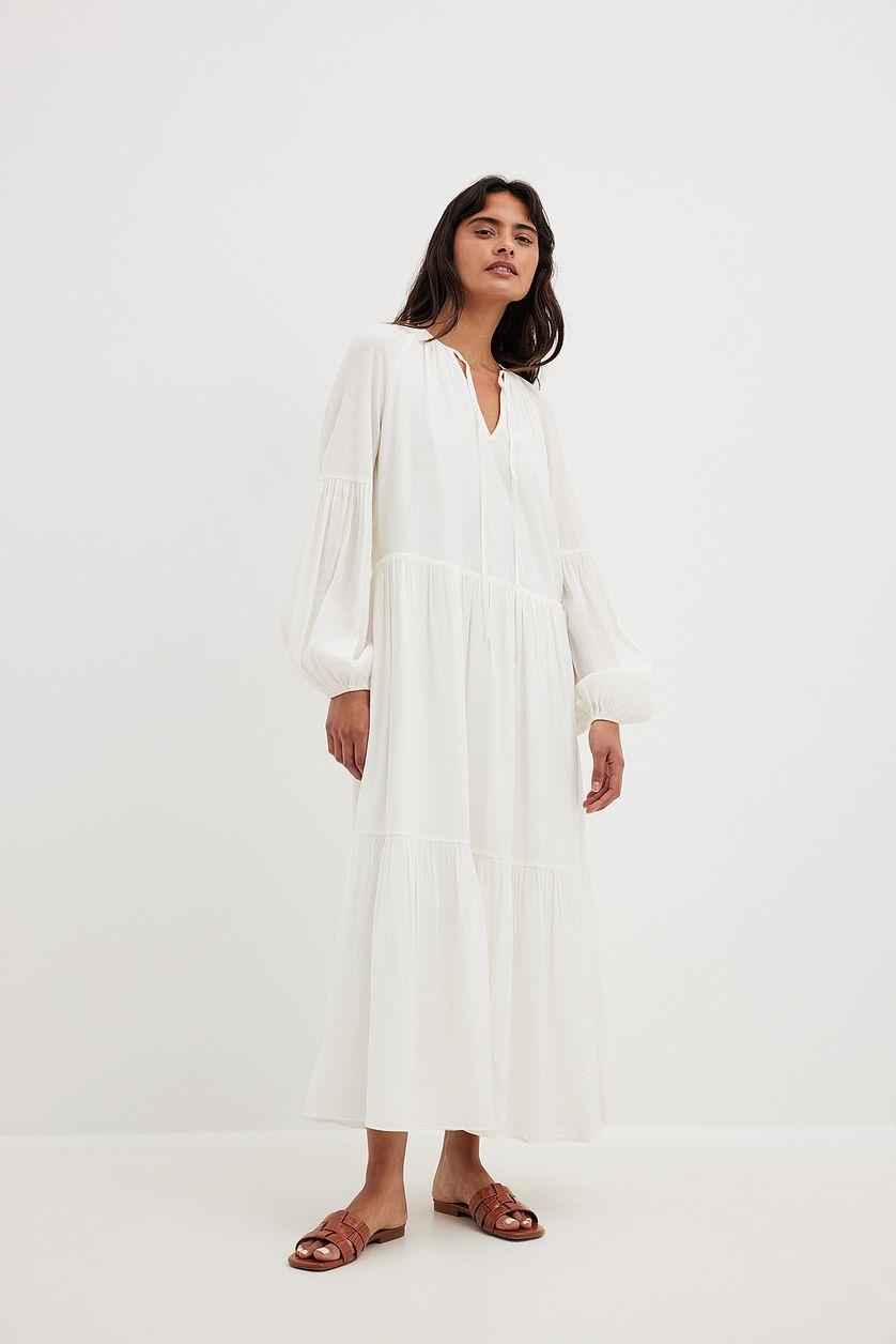 Structured Flowy Maxi Dress Product Image