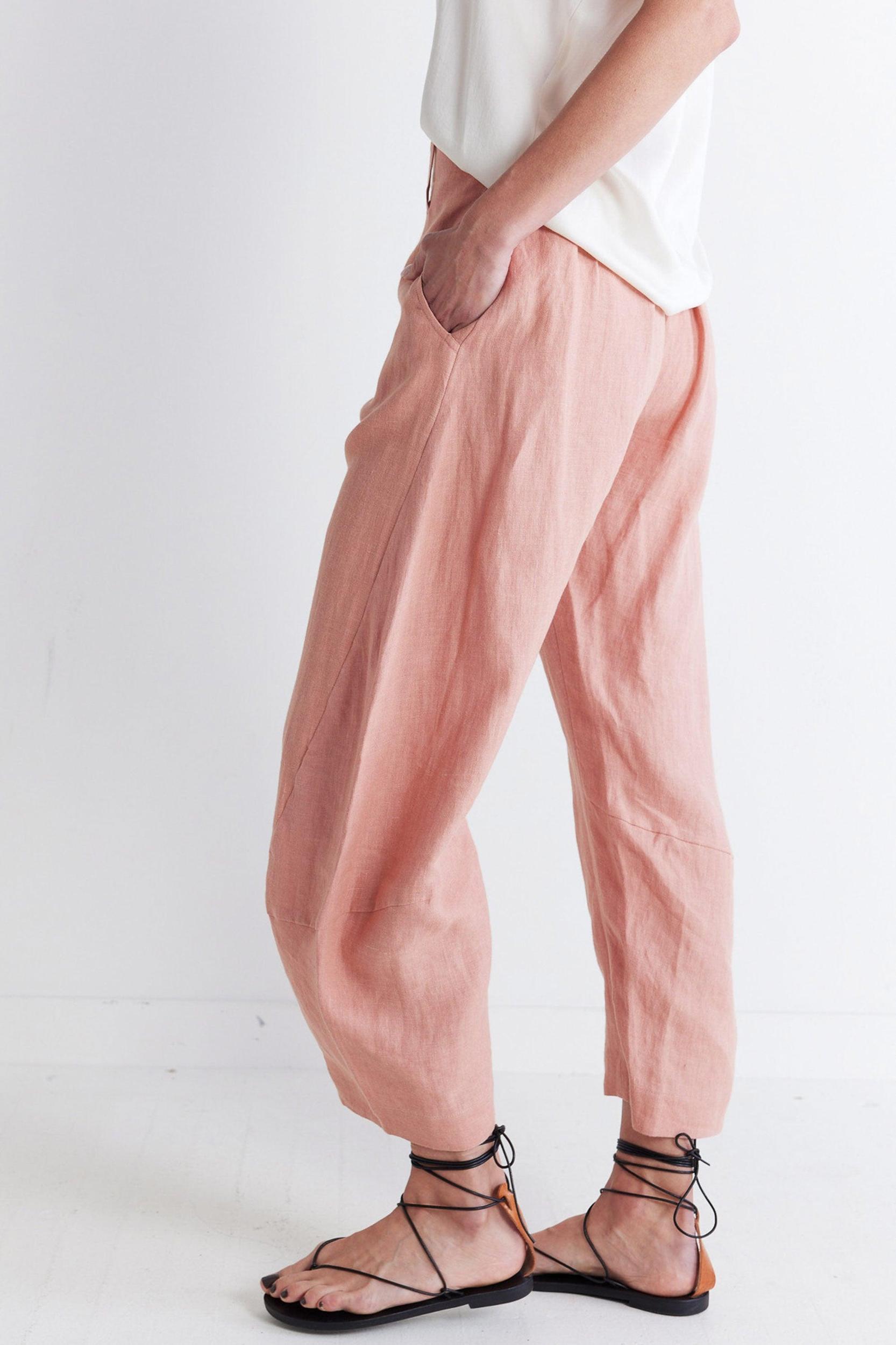 The Uptown Loose Linen Pants Product Image