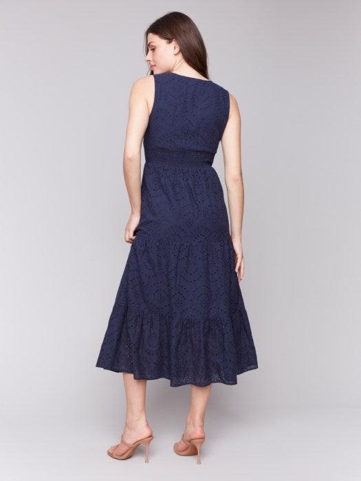 Charlie B long eyelet dress C3208-232C Product Image