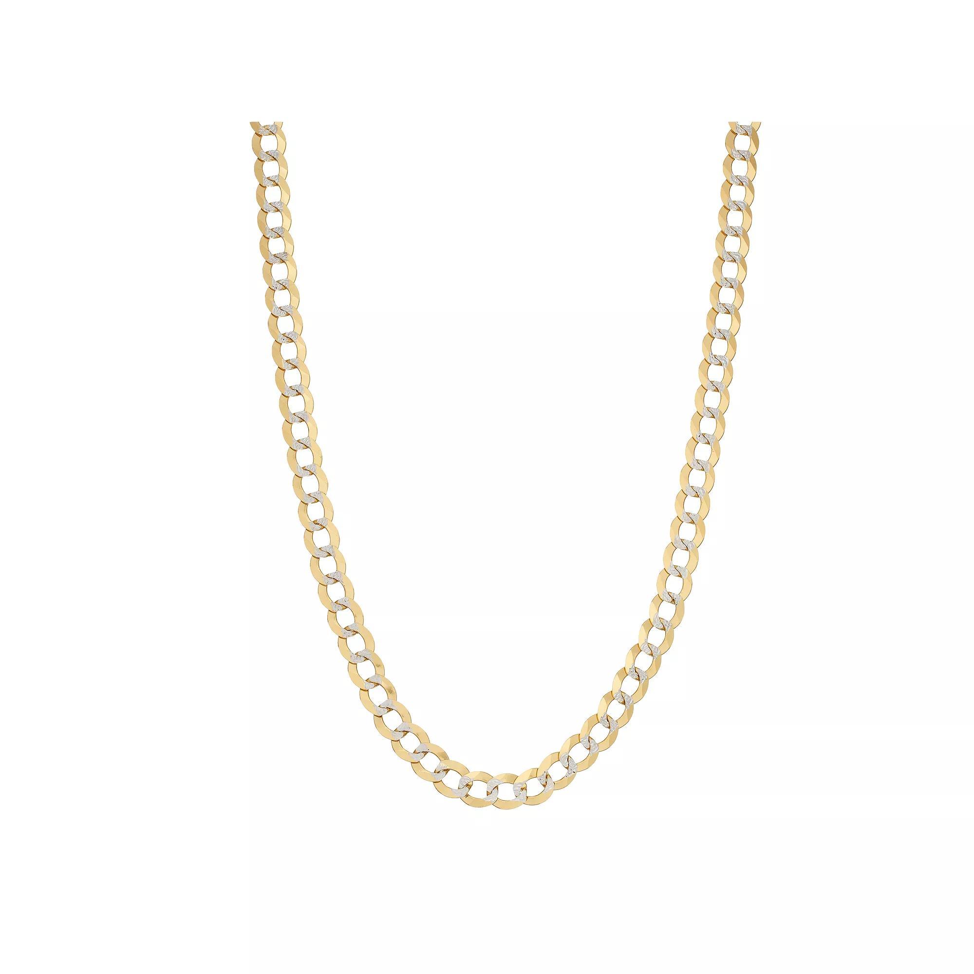 14K Gold Comfort Pave Necklace, Women's, Size: 24", 14k 2tone Product Image