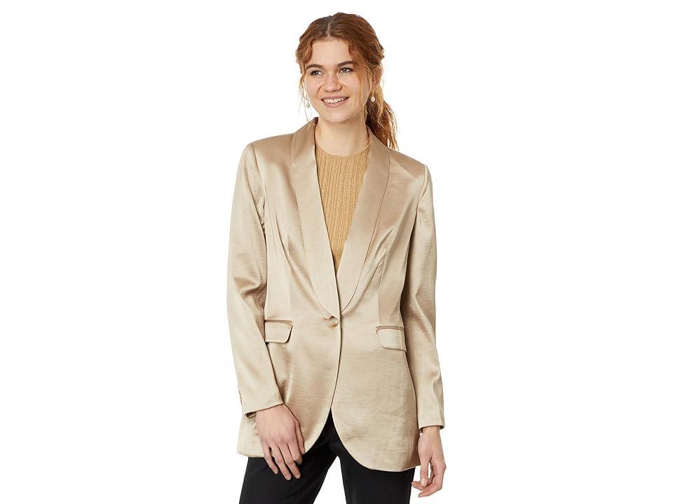 Madewell Satin Oversized Blazer (True ) Women's Clothing Product Image