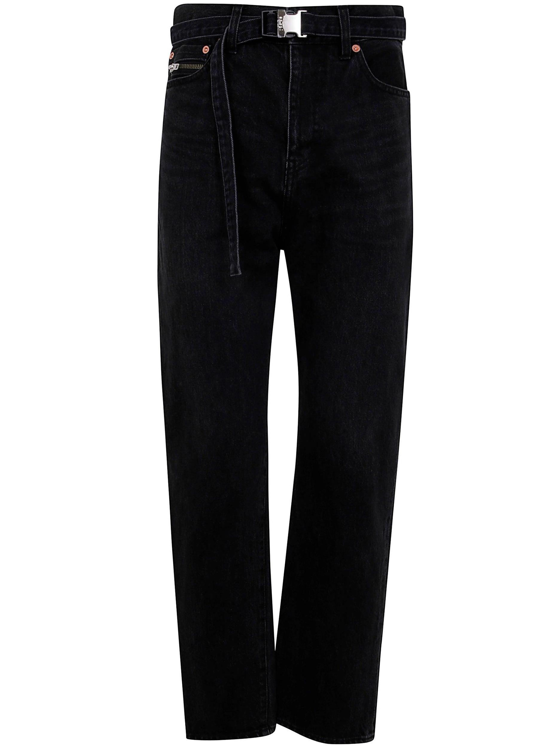 SACAI Straight Jeans In Black Product Image