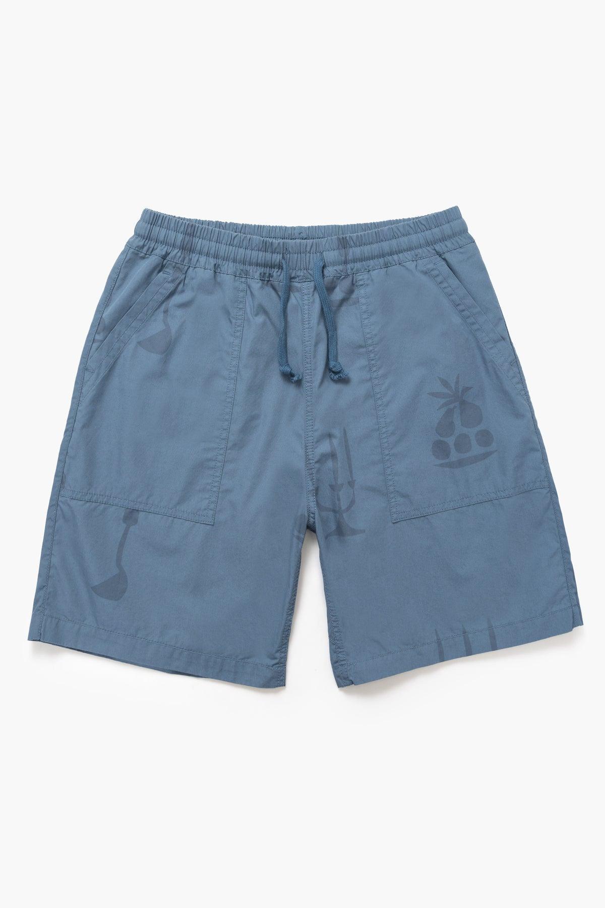 Nourish Printed Chef Shorts - Slate Product Image