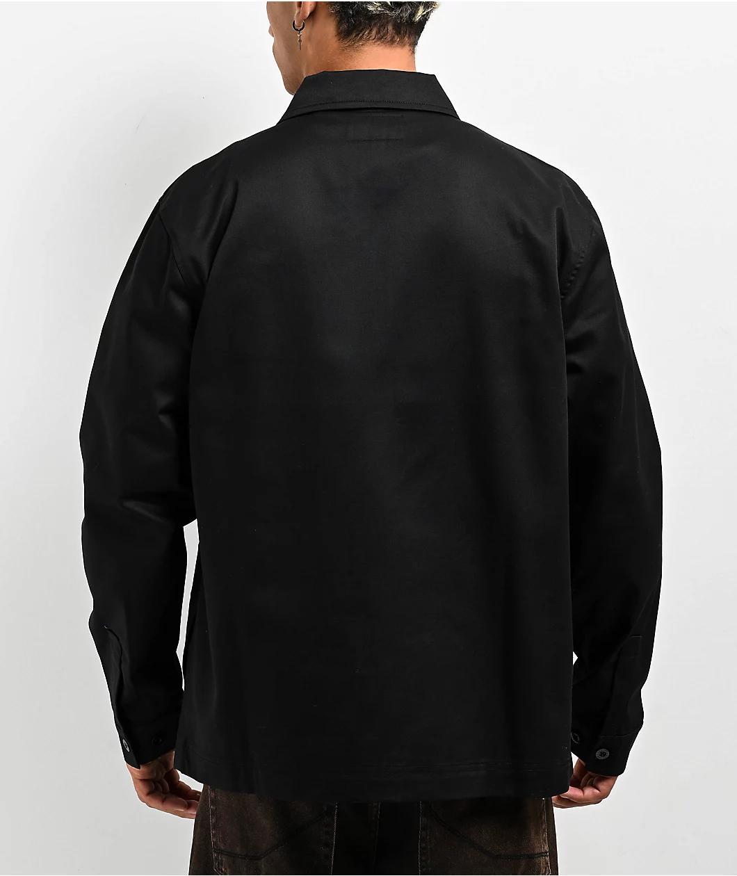 Welcome Nexus Embroidered Black Long Sleeve Work Shirt Product Image