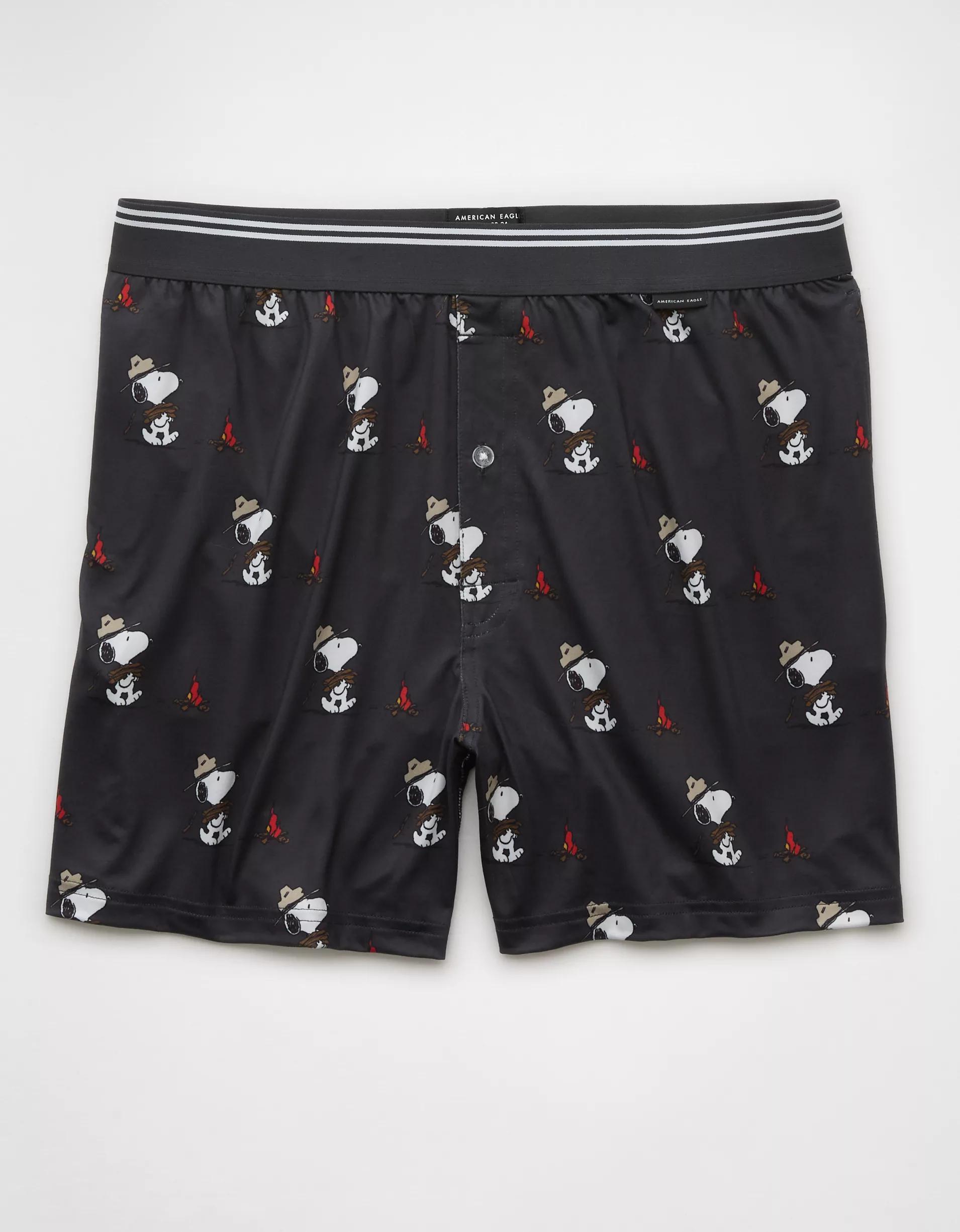 AEO Men's Snoopy Camp Ultra Soft Pocket Boxer Short Product Image