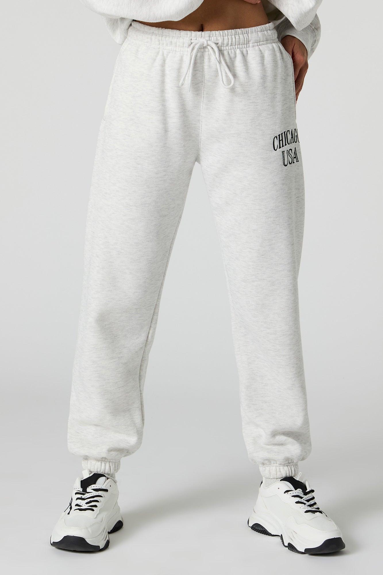 Destination Embroidered Fleece Jogger Female Product Image