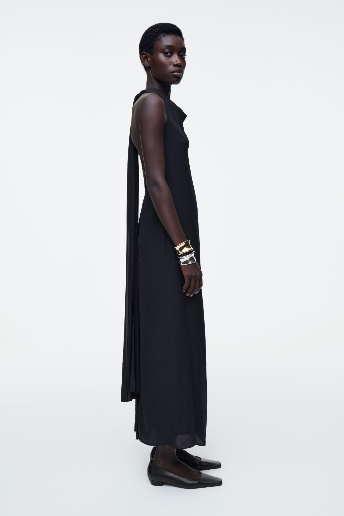 COWL-NECK MAXI DRESS Product Image