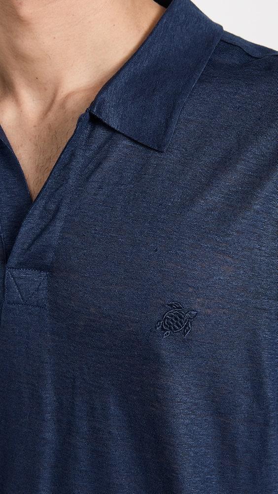 Vilebrequin Linen Pyramid Polo Shirt | Shopbop Product Image