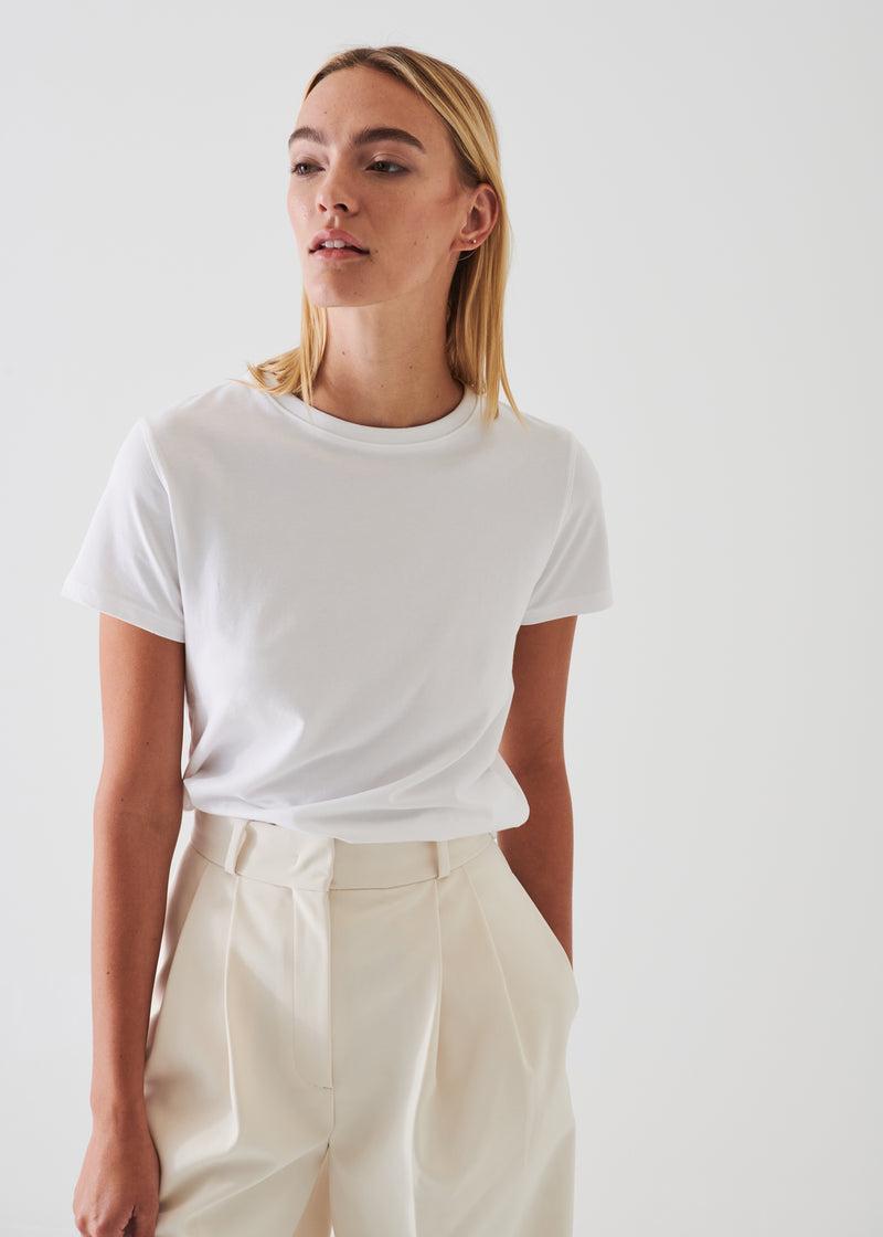 Patrick Assaraf Pima Cotton Stretch Slim T-Shirt Product Image