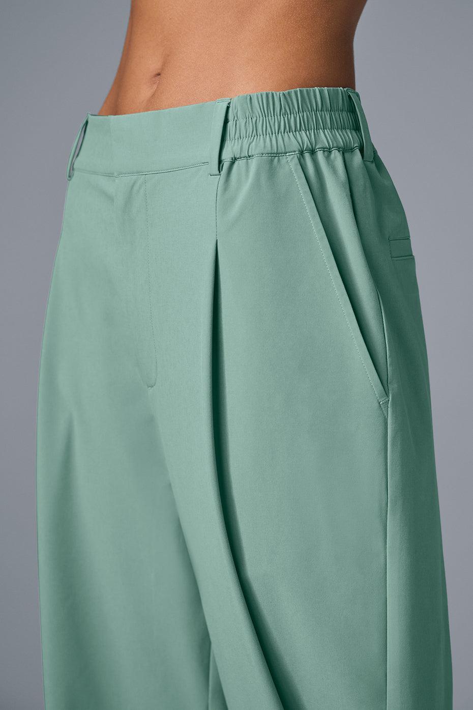 High-Waist Pursuit Trouser (Regular) - Botanical Green Product Image