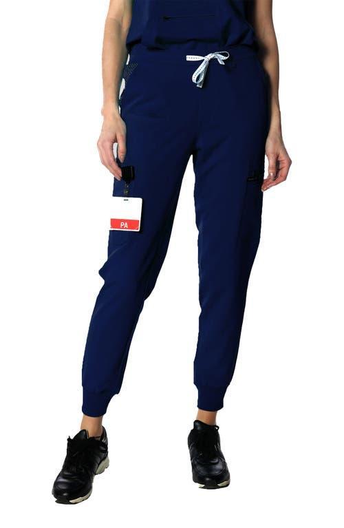 Members Only Valencia Jogger Scrub Pants for Petite Women in Navy at Nordstrom, Size X-Small P Product Image