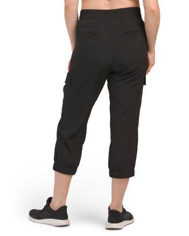 4-way Woven Capris for Women | Polyester/Spandex Product Image