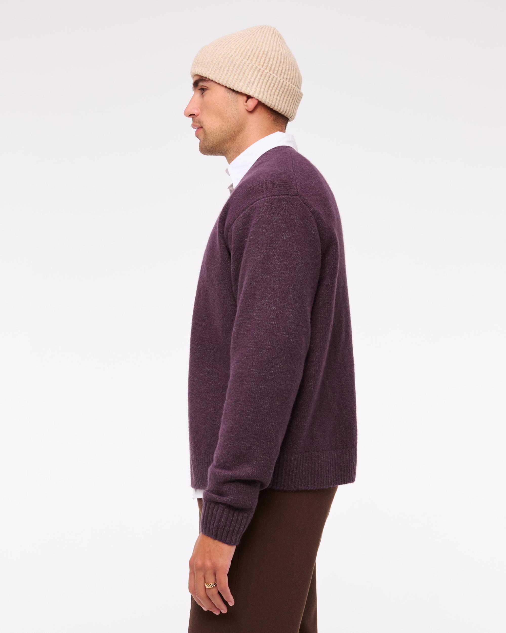Oversized Marled Crew Sweater Product Image