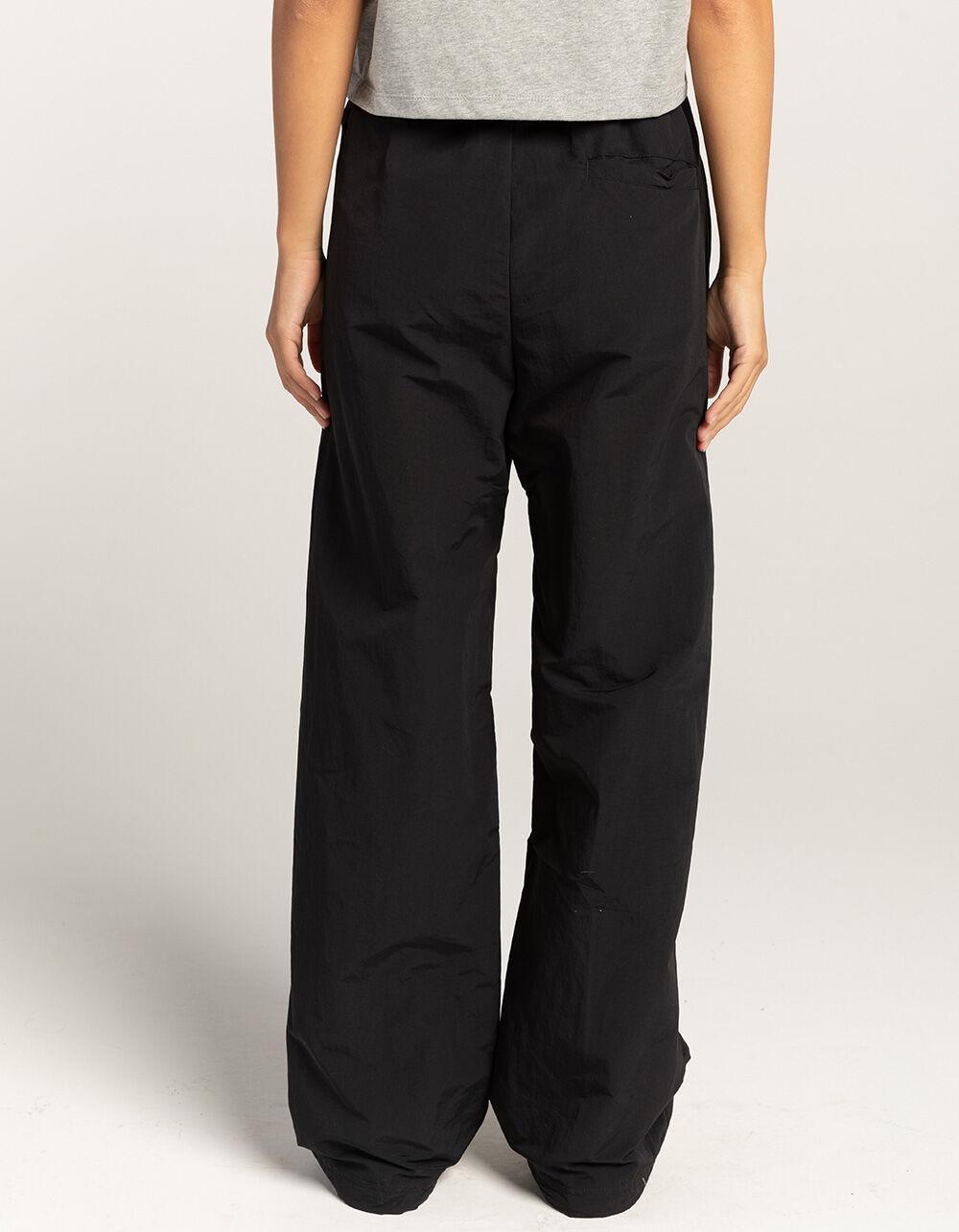 NIKE Sportswear Everything Wovens Mid-Rise Open-Hem Womens Pants - BLACK Product Image
