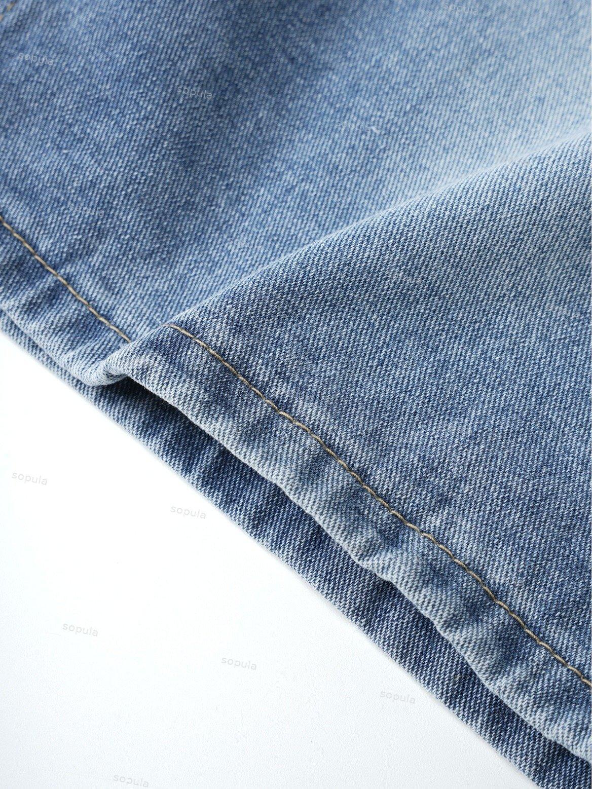 Men's Street Heavy Diamond Denim Shorts Product Image