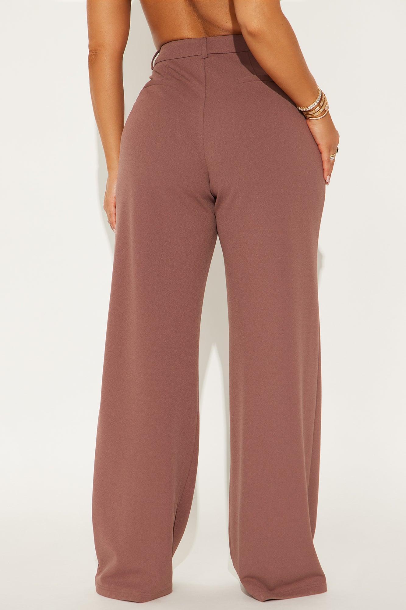 Elma Wide Leg Trouser - Mauve Product Image