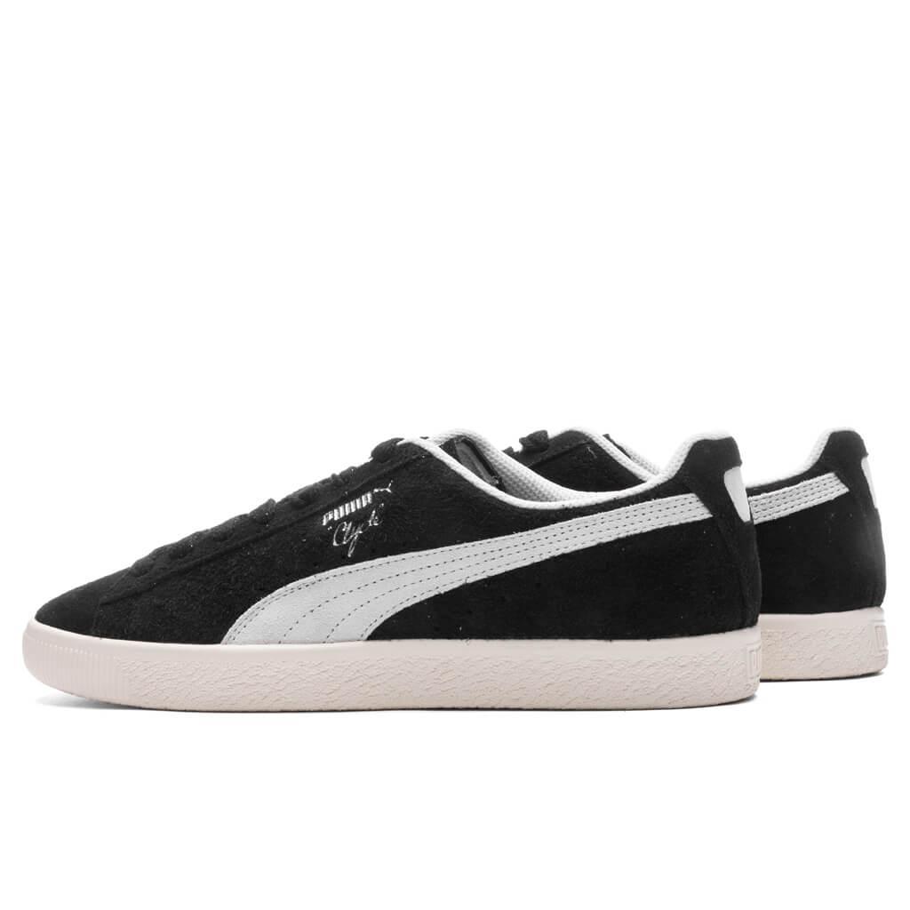 Clyde Hairy Suede - Black/Frosted Ivory Male Product Image