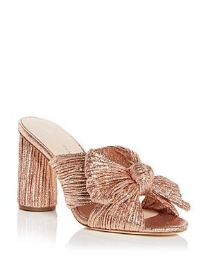 Loeffler Randall Womens Penny Pleated High Heel Slide Sandals Product Image