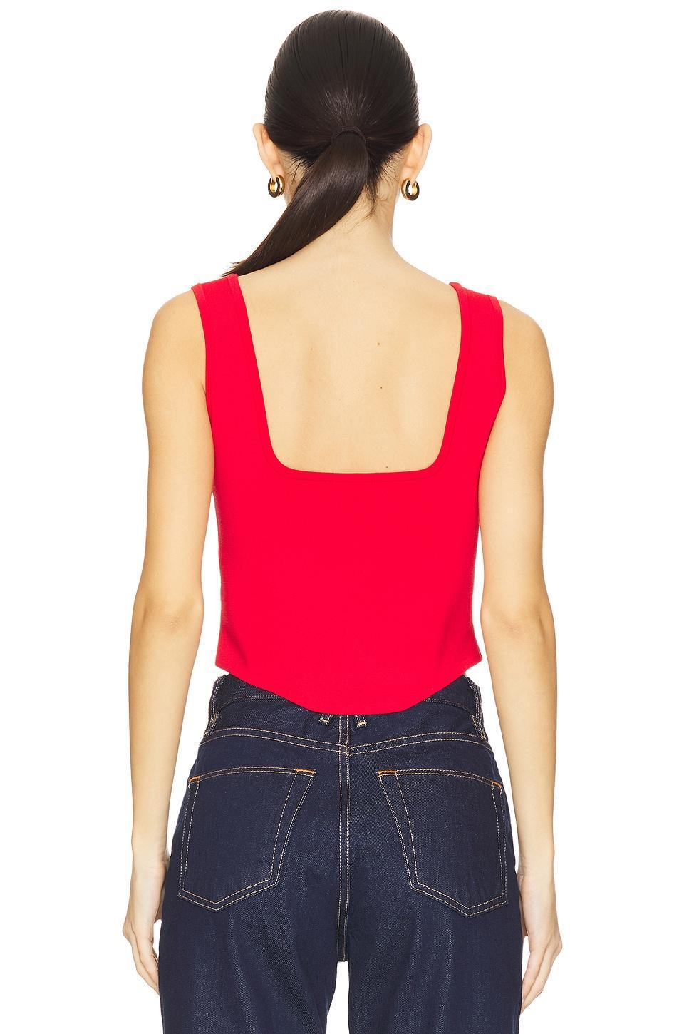 Saga Knit Corset Top L'AGENCE Product Image