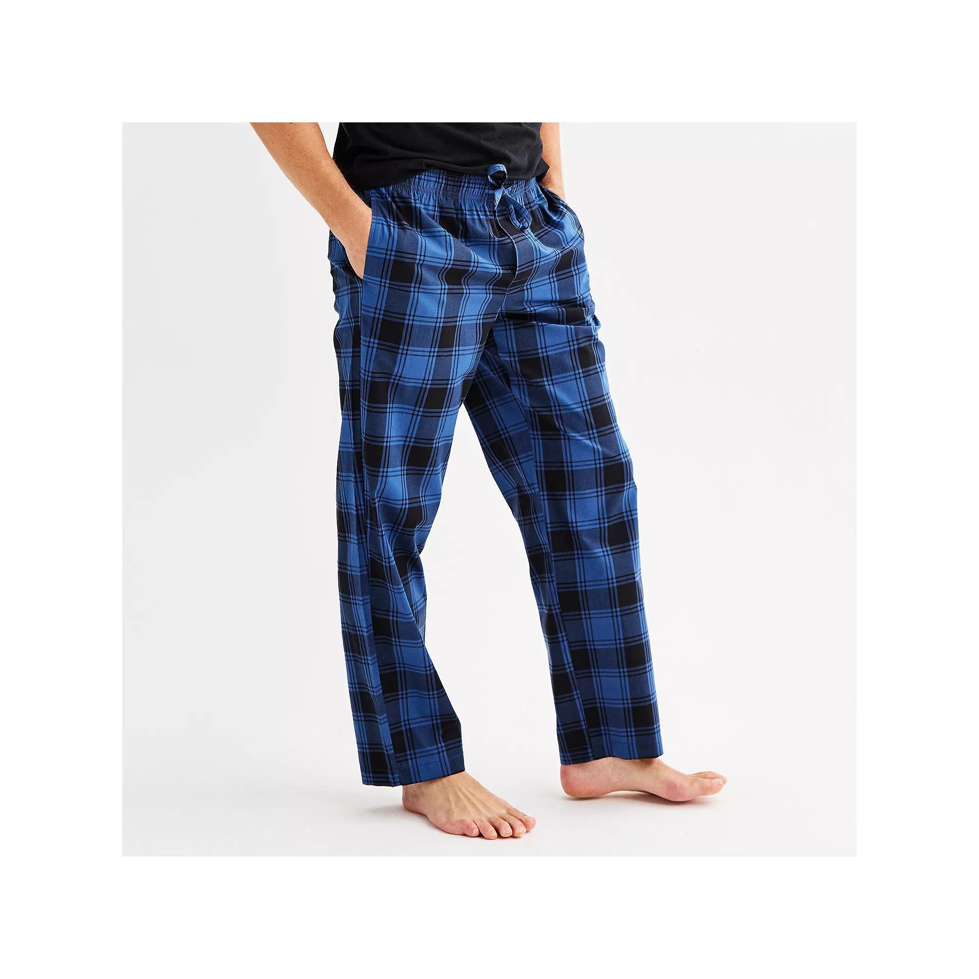 Men's Sonoma Goods For Life® Woven Pajama Pants, Size: Large, True Blue Pinstripe Product Image