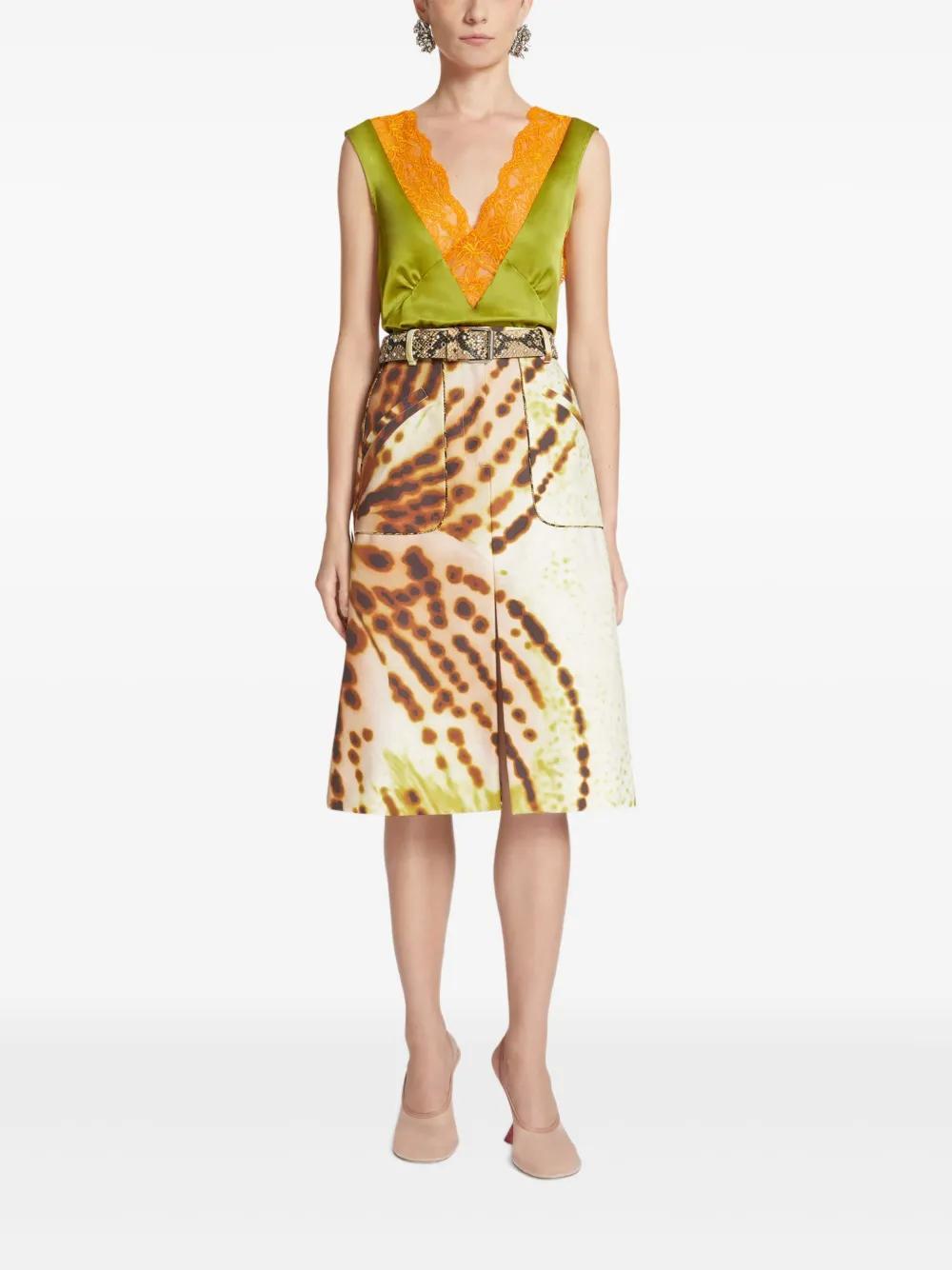printed midi skirt Product Image