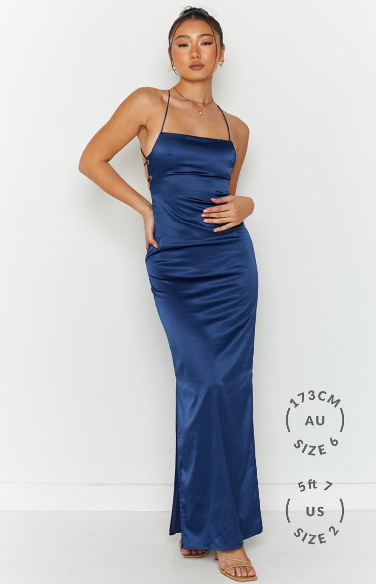 Manhattan Slip Formal Dress Navy Product Image