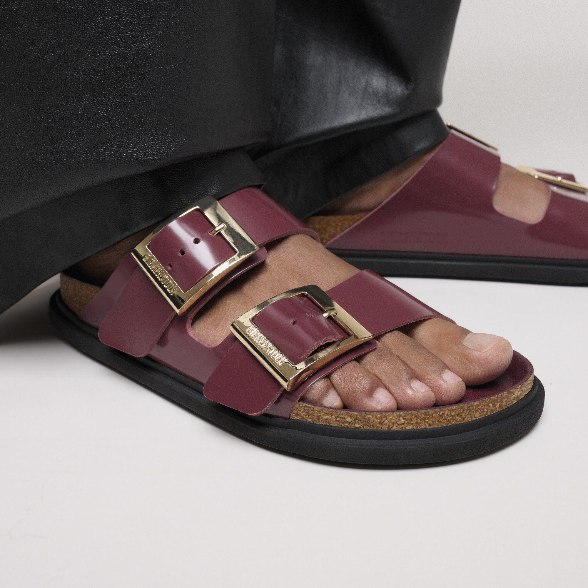 Arizona Droplet Buckle Natural Leather Patent Product Image