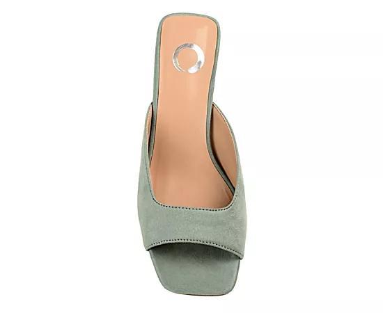 Journee Larna Womens Kitten Sandals Green Product Image