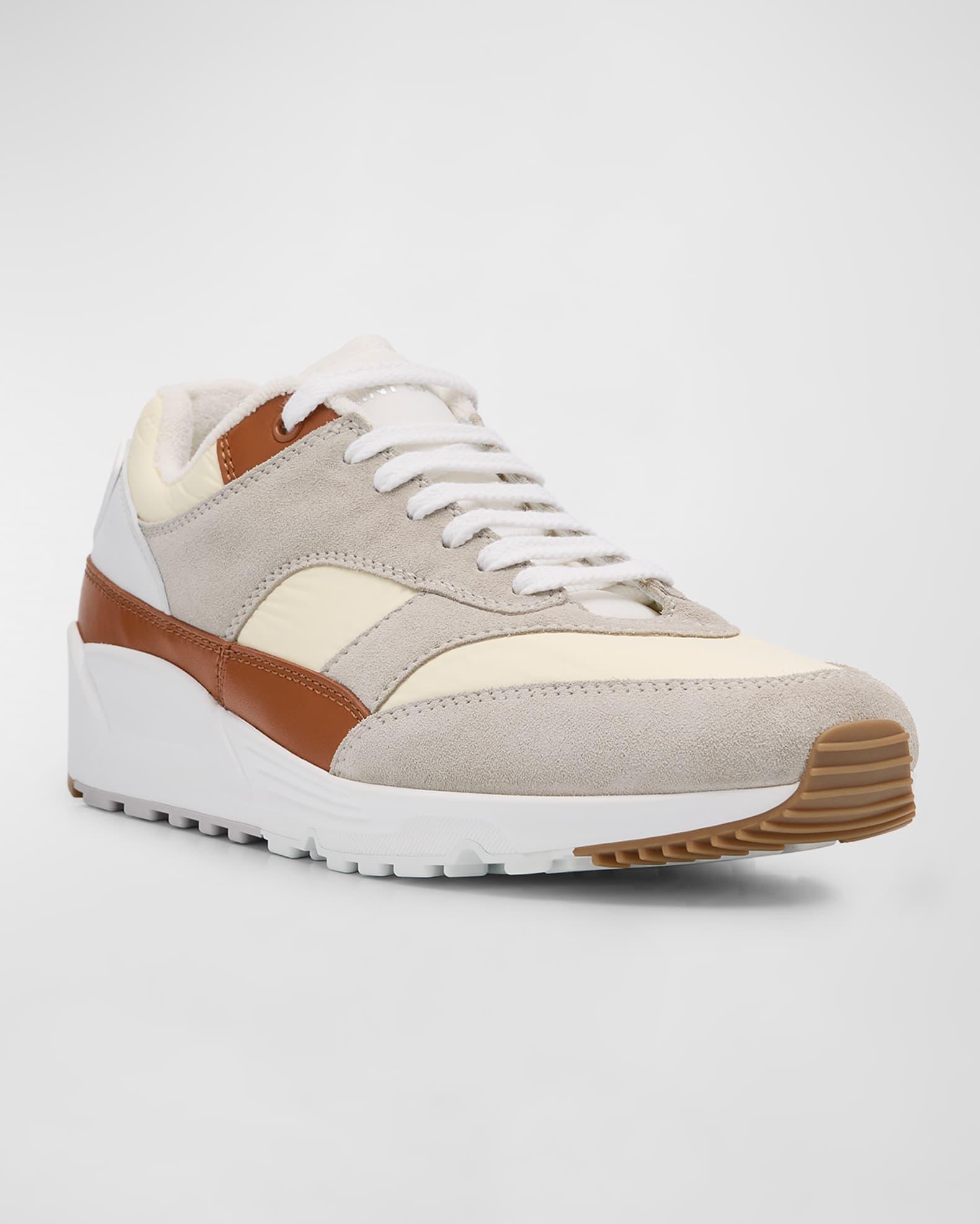 Men's Bump 15 Nylon and Leather Low-Top Sneakers Product Image
