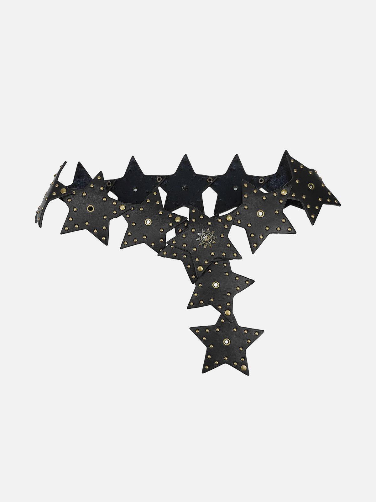 Faux Leather Star Belt Product Image